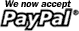 We now accept PayPal