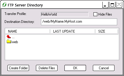 FTP Server Directory
