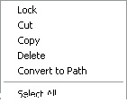 Right-click menu