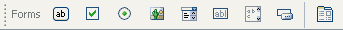 Forms toolbar